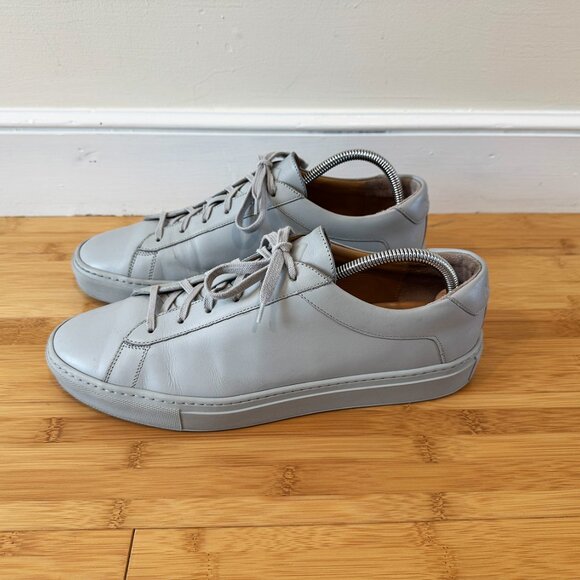 Men's Koio leather sneaker - light grey - size 11 - Picture 4 of 11